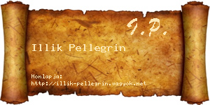 Illik Pellegrin névjegykártya